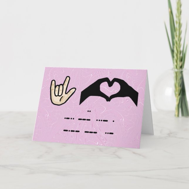 Carte Je T'Aime 3 Façons (Devant)