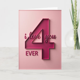 Carte Je T'Aime 4 Toujours