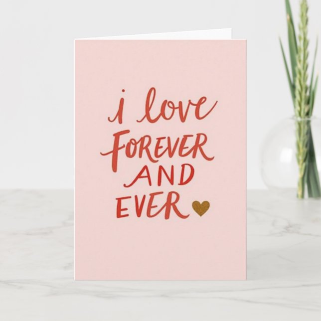 Carte Je T'Aime À Tout Jamais (Devant)