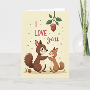 Carte Je T'Aime Amis de la Forêt