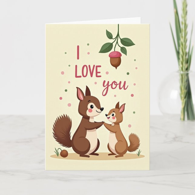 Carte Je T'Aime Amis de la Forêt (Devant)