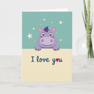 Carte Je T'Aime Animal Mignon