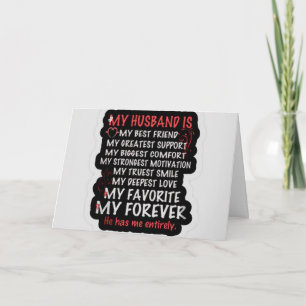 CARTE "JE T'AIME" ANNIVERSAIRE DE MARI