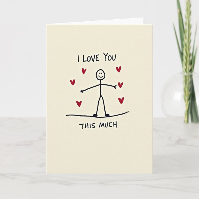 Carte Je T'Aime Autant (Devant)