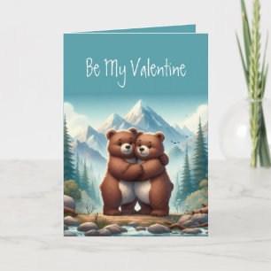 Carte Je t'aime Beary Much Cute Saint-Valentin