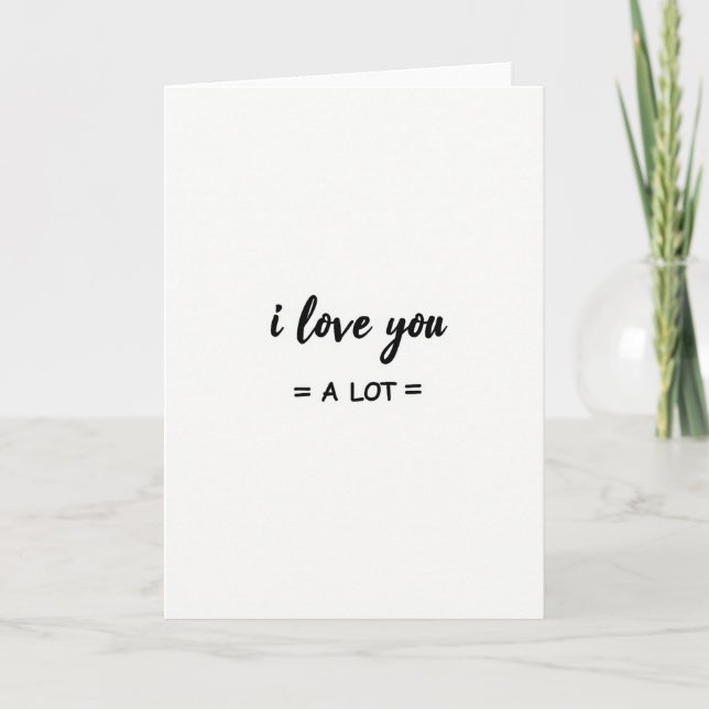 Carte Je T'Aime Beaucoup (Devant)