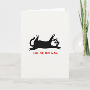 Carte Je T'Aime Chat Douce C'est Tout