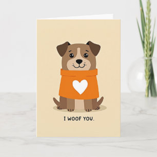 Carte Je T'aime Chien