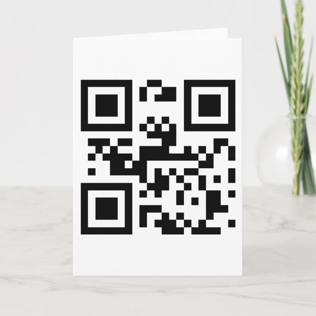 Carte Je t'aime - Code QR (Devant)