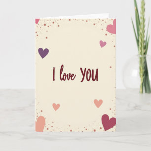 Carte Je T'Aime Coeur