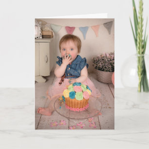 CARTE JE T'AIME COMME UN ENFANT GROS AIME LE GATEAU SALU