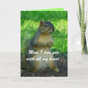 Carte Je t'aime Day_Card de la mère heureuse de maman