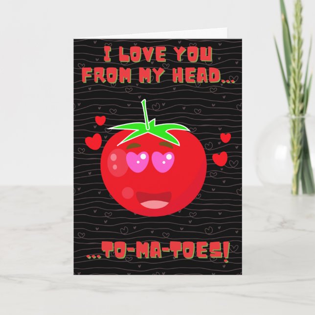 Carte Je t'aime Funny Valentine (Devant)