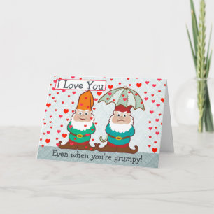 Carte Je t'aime Grumpy Gnome