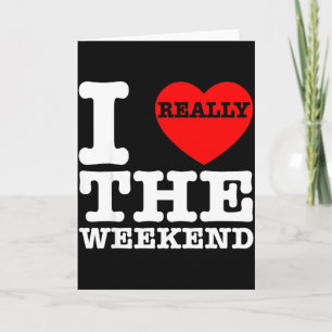 Carte Je T'aime Heart Week-end Drôle Camping Couple Cade