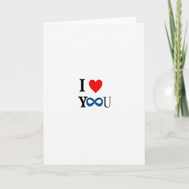 Carte Je T'Aime Infiniment (Devant)
