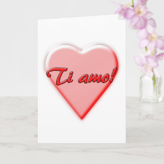 Carte Je t'aime, italien