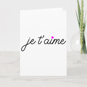Carte Je Taime Je T'aime Amour Drôle Graphique de la Sai