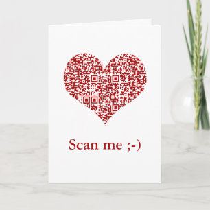 Carte Je t'aime ! Je t'aime ! Je t'aime ! Code de QR