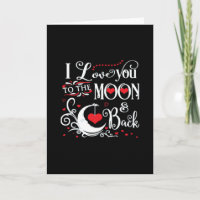 Je t'aime jusqu'à la lune et retour Cadeau romanti
