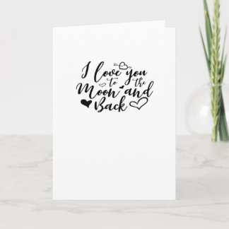 Carte Je t'aime jusqu'à la lune et retour Timeless Roman