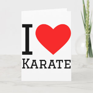Carte Je T'aime Karate T Shirt