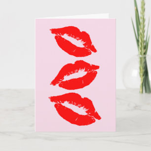 CARTE JE T'AIME KISSES CARD POUR LUI