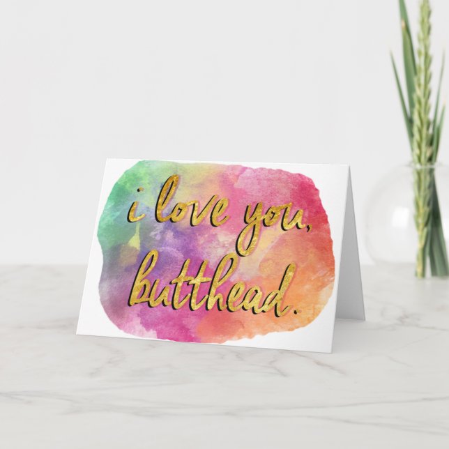 Carte je t'aime, mais la tête (Devant)