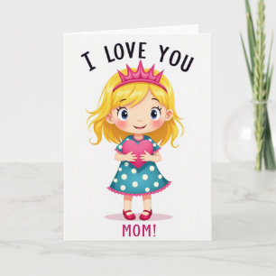 Carte « Je t'aime maman »