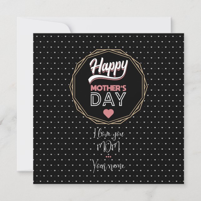 Carte Je t'aime maman (Devant)