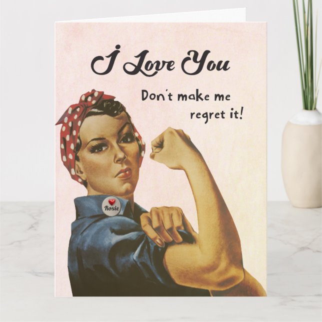 Carte Je t'aime, ne me fais pas le regretter (Devant)