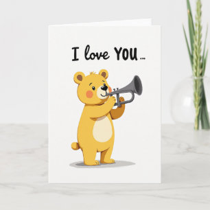 Carte Je T'Aime Ours Romantique