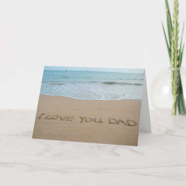 Carte Je t'aime papa (Devant)