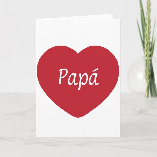 Carte Je t'aime, papa (Devant)