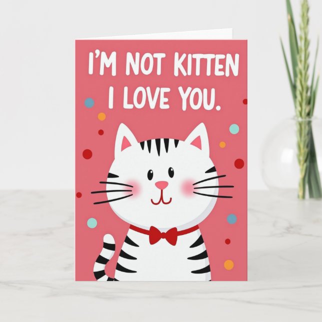 Carte Je T'aime Pas Minou (Devant)