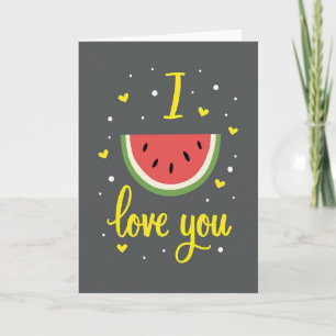 Carte Je T'Aime Pastèque