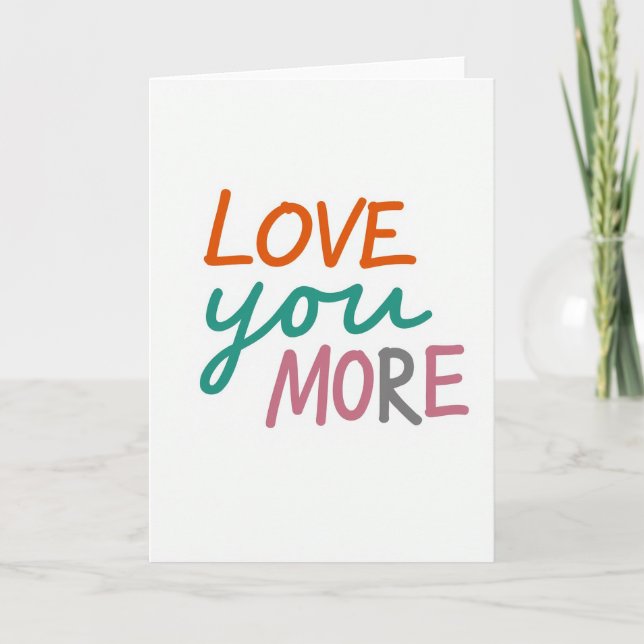 Carte Je T'Aime Plus (Devant)