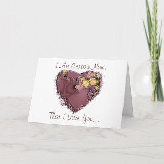 Carte Je t'aime plus que le chocolat !