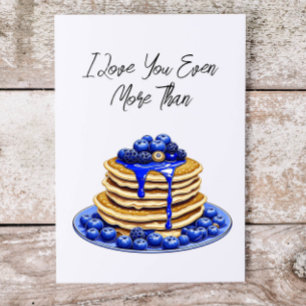 Carte Je t'aime plus que les crêpes Mignon flirt