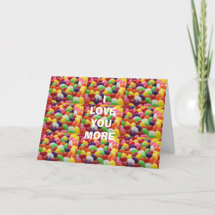 CARTE JE T'AIME PLUS QUE LES JELLY BEANS