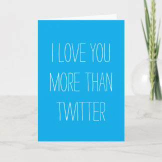 Carte Je T'Aime Plus Que Twitter Card