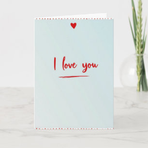 Carte Je T'aime Points Rouges