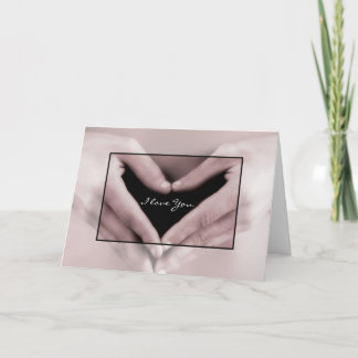 Carte Je T'Aime Romantique Mon Coeur Est Entre Tes Mains