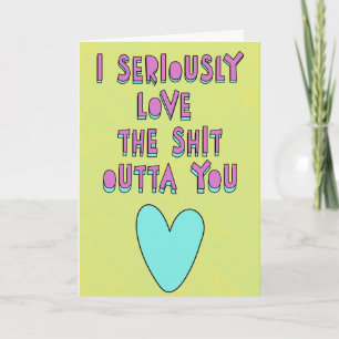 Carte Je t'aime sérieusement, confessions d'amour