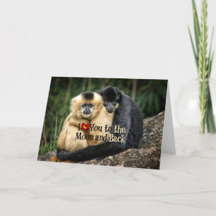 Carte Je t'aime sur la Lune et de retour