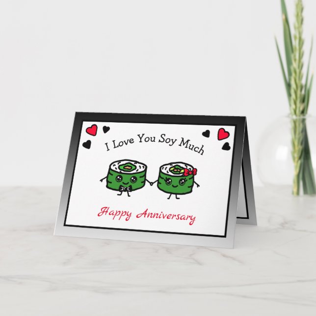 Carte Je T'Aime Tant De Sushi Pun (Devant)