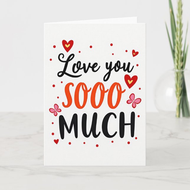 Carte Je T'aime Tellement (Devant)