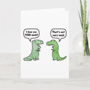 Carte Je t'aime tellement (T-Rex)