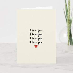 Carte « Je t'aime toujours » avec cœur