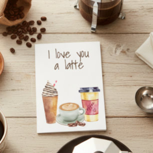 Carte Je t'aime un café Amoureux de la Saint-Valentin